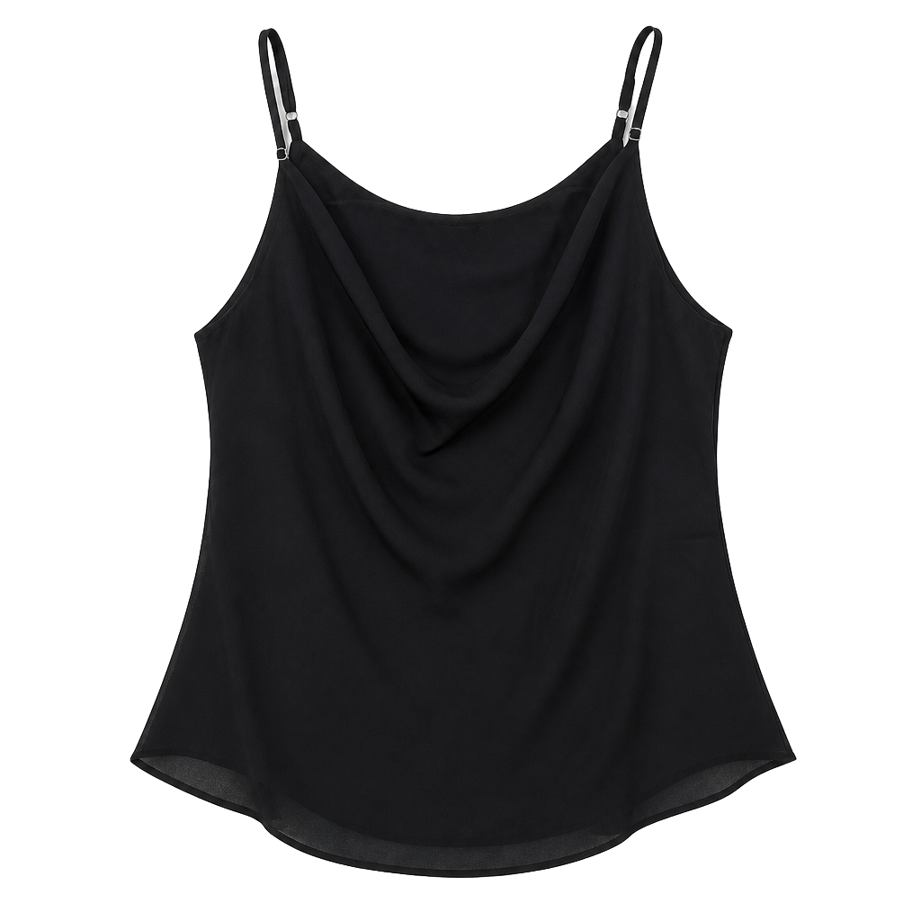 Black cleavage blouse 1