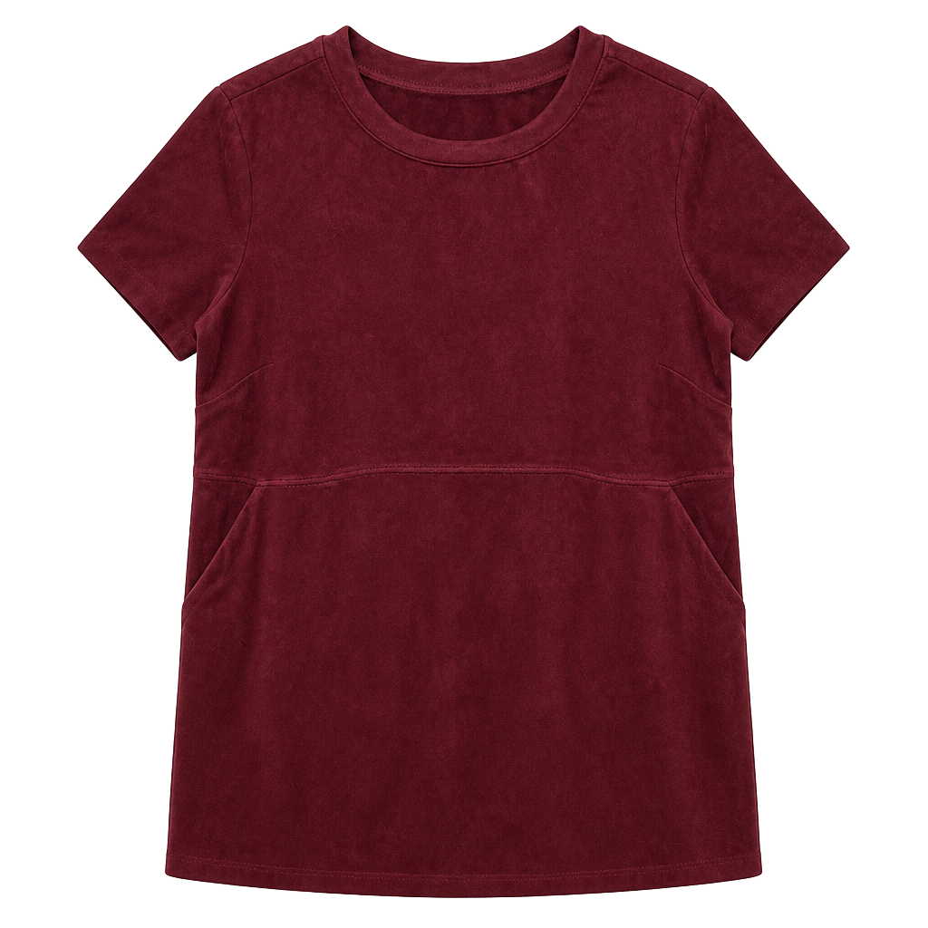 Forever 21 burgundy dress with pockets 1