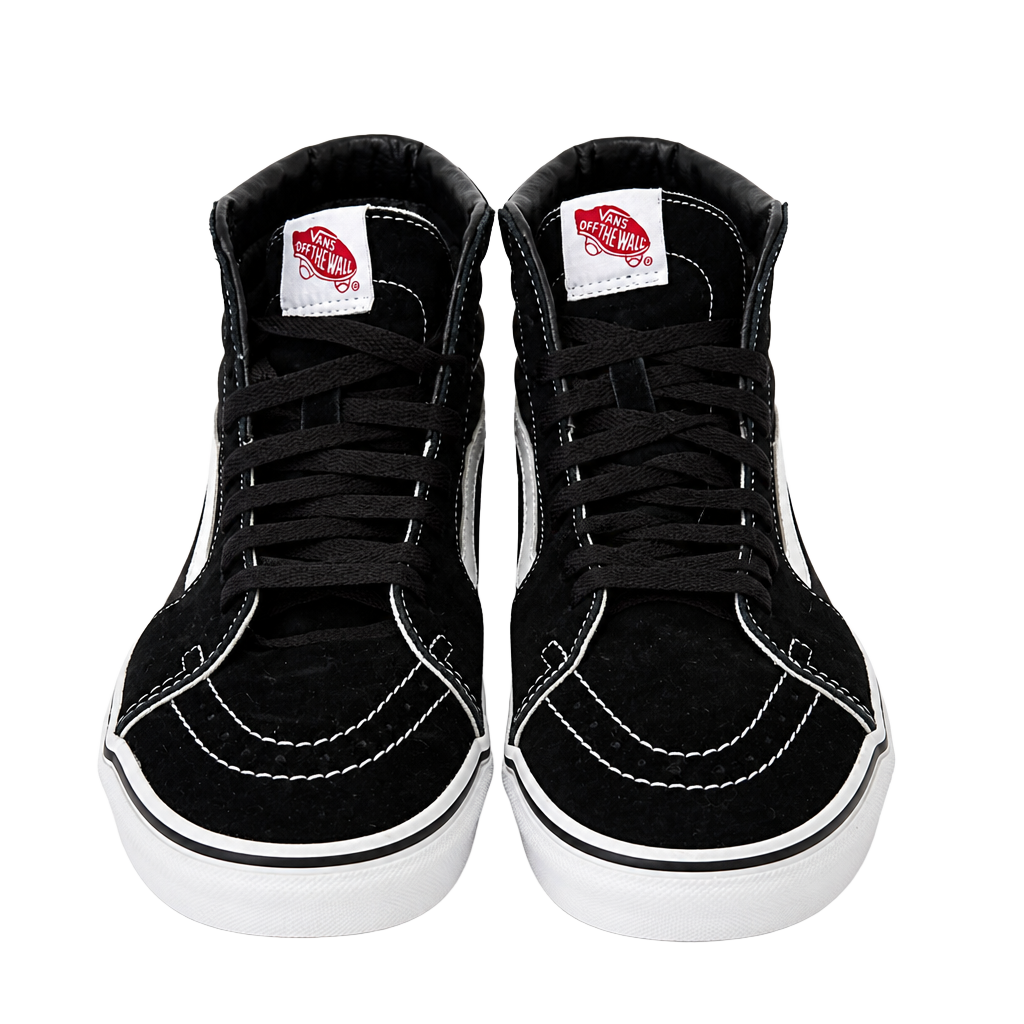 Vans SK8-Hi Black/True White Skate Shoes 1