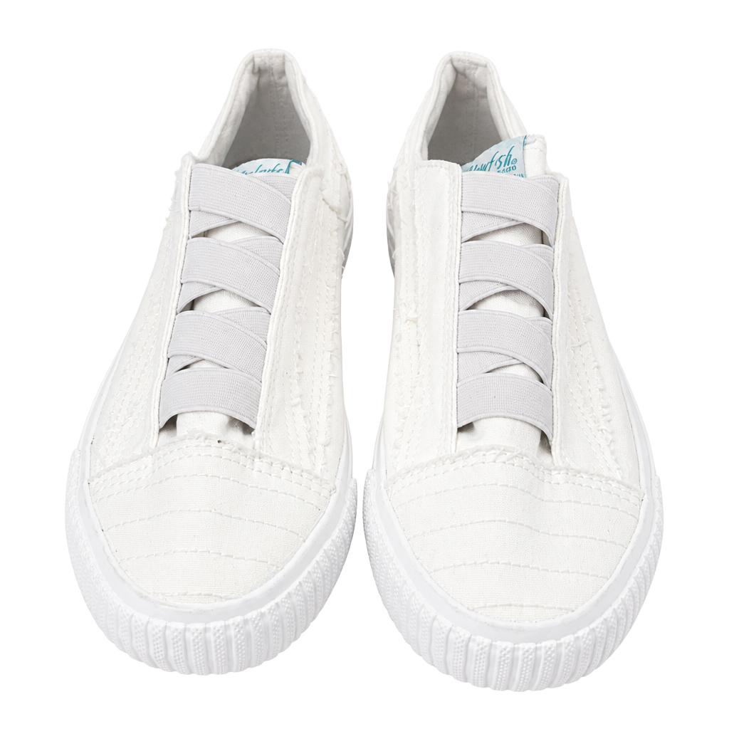 Blowfish Malibu White Canvas Slip-On Sneakers 1