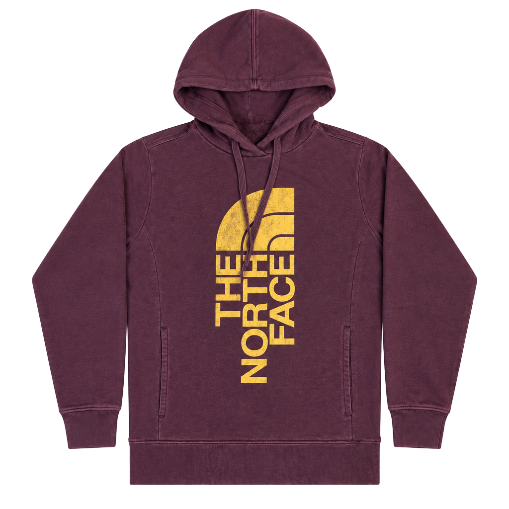 The North Face Trivert Pullover Hoodie Purple Gold 1