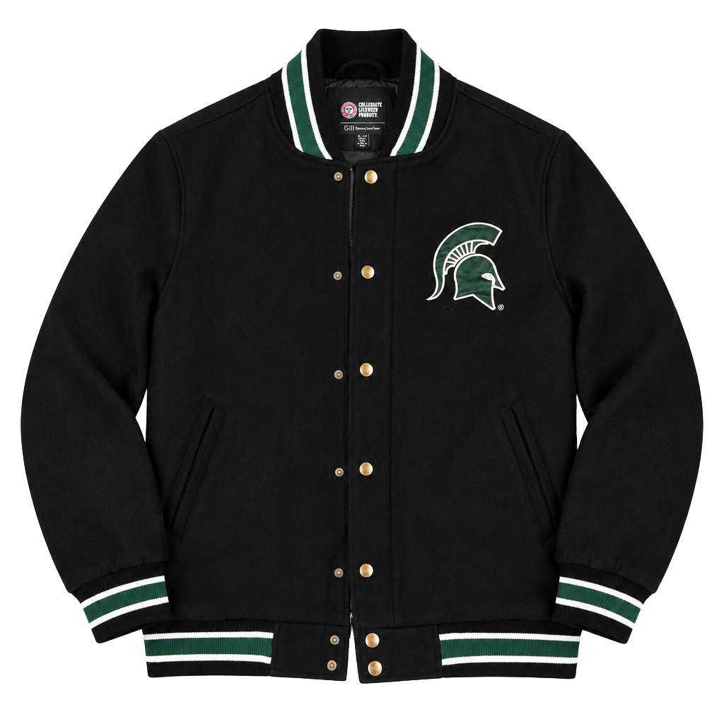 GIII Sports by Carl Banks Michigan State Spartans Varsity Jacket Size XXL 1