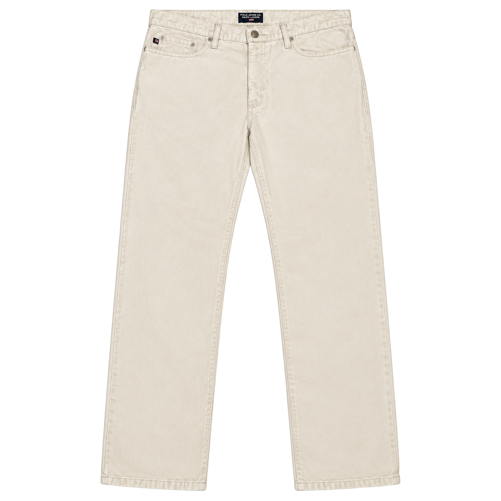 Polo Jeans Co. Ralph Lauren Cotton Pants Cream 1
