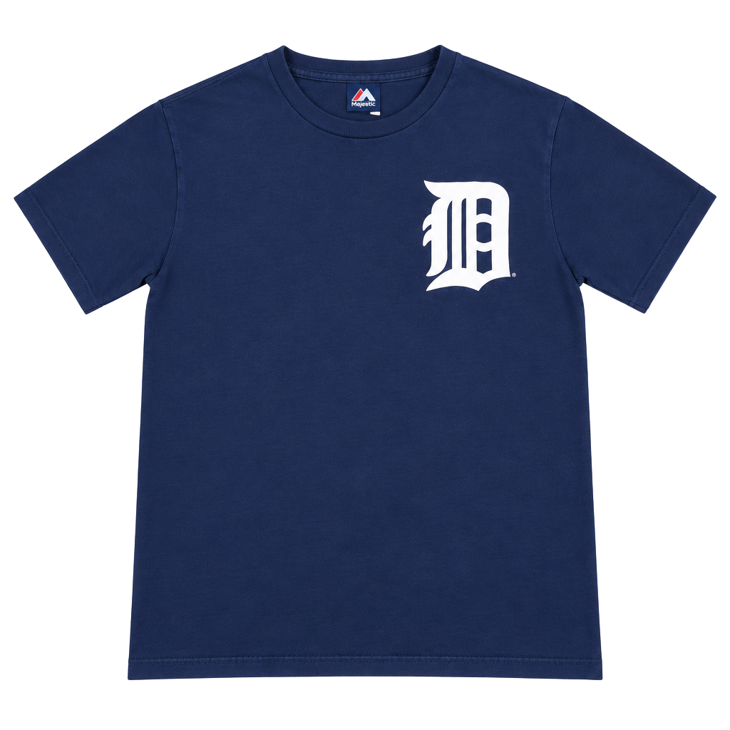 Majestic Detroit Tigers Miguel Cabrera 24 T-Shirt Size S Blue Cotton 1