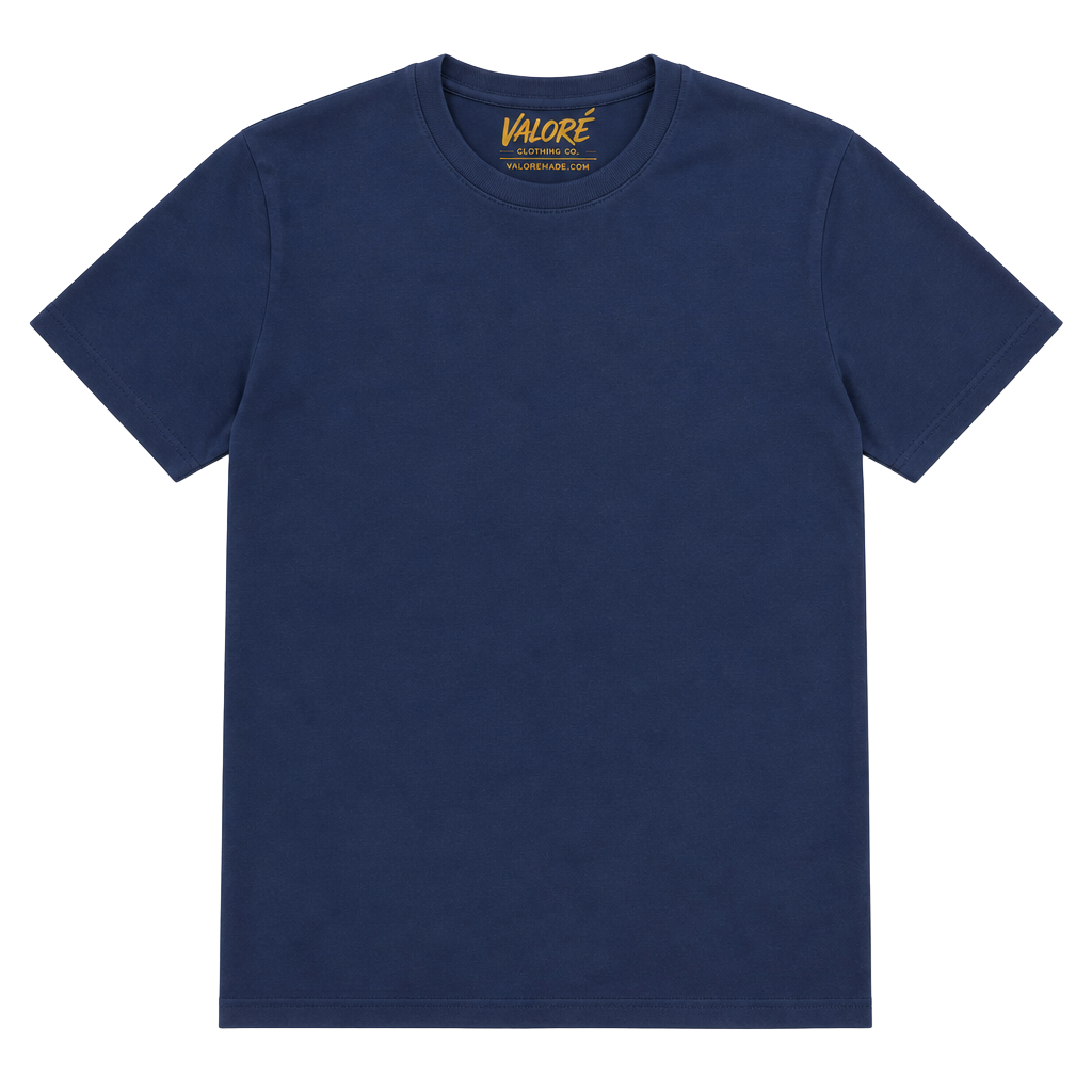 Valore Clothing Co. Navy Blue Crewneck T-Shirt 1