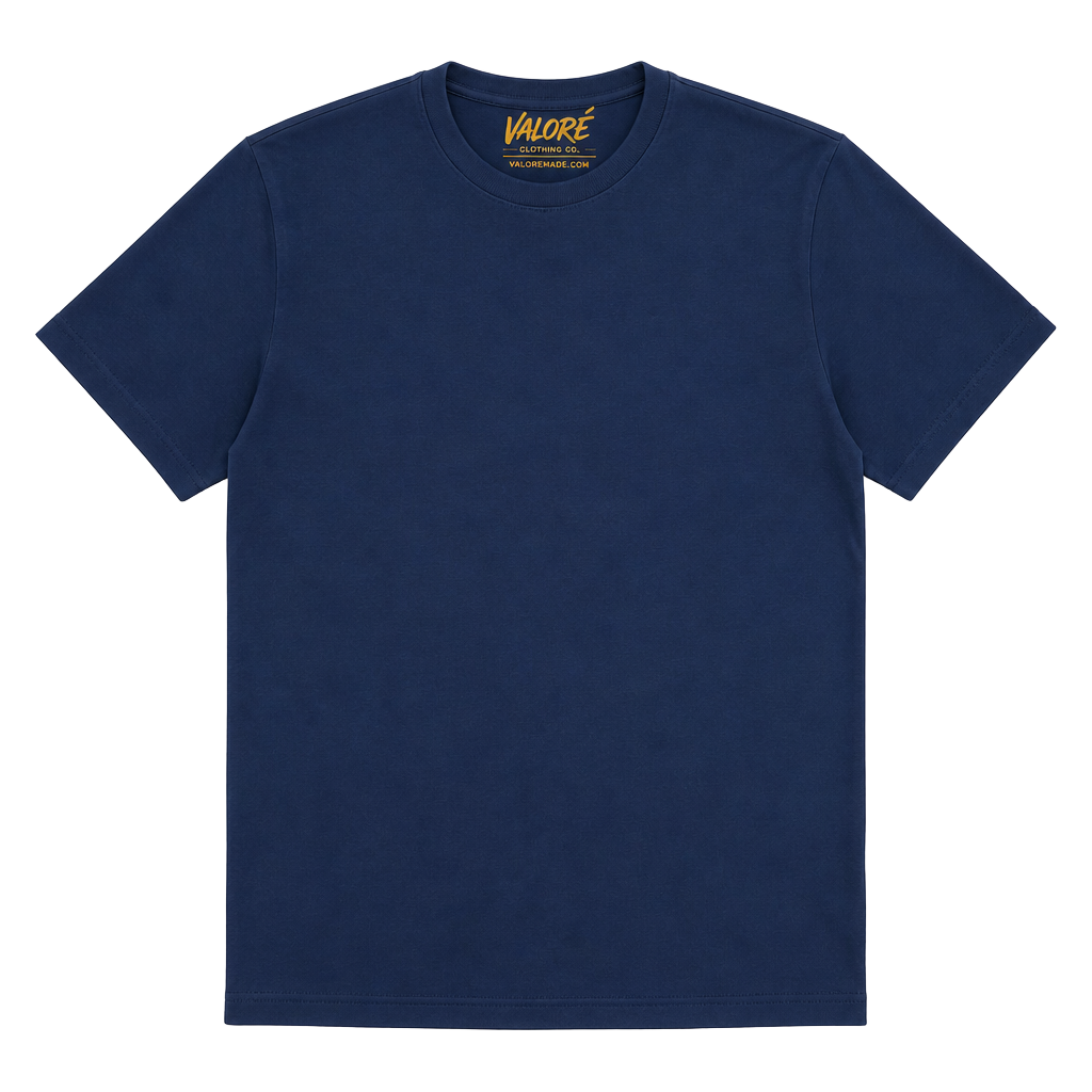 Valore Clothing Co. Navy Blue Crewneck T-Shirt 1
