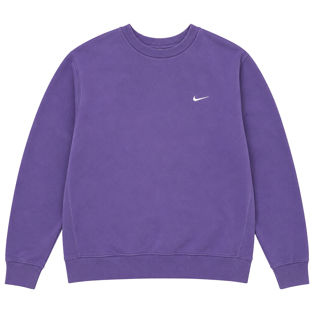 Nike Small Swoosh Crewneck Sweatshirt Purple Size M 1