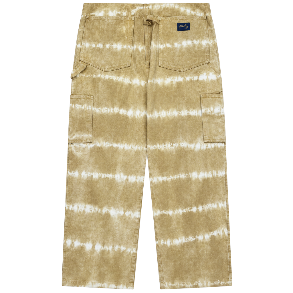 Stan Ray Tie Dye Utility Double Knee Pants Golden Brown 1