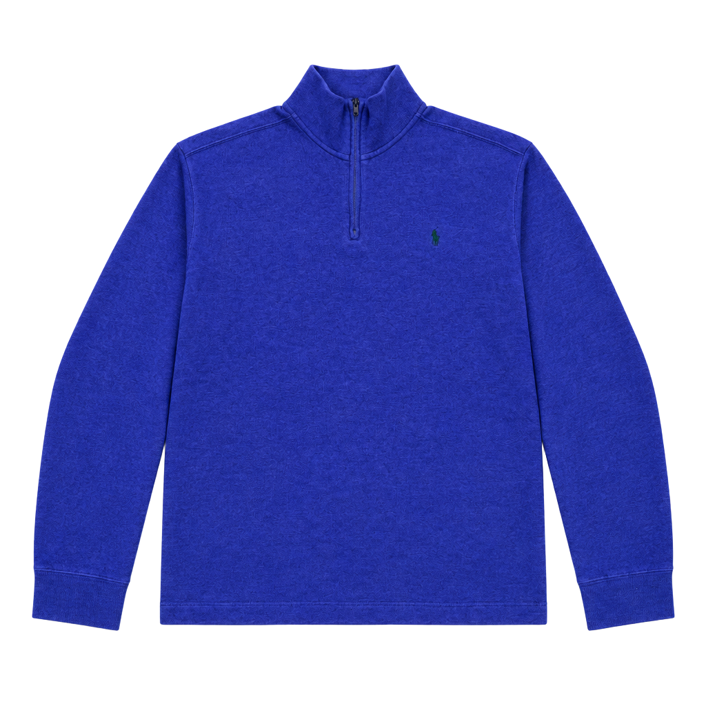 Polo Ralph Lauren Quarter Zip Sweater Size L Purple Cotton 1