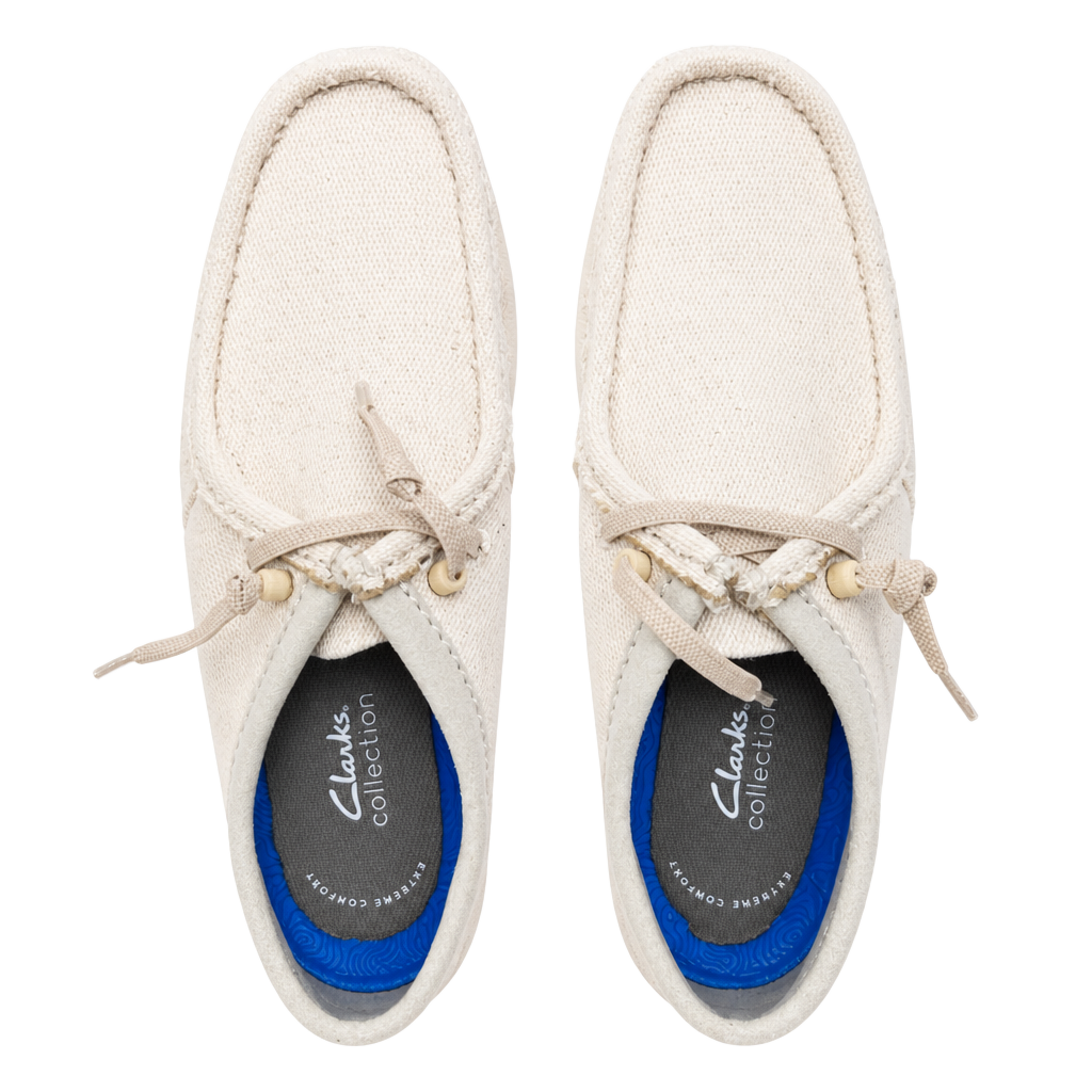 Clarks ShacreLite Moc Size 10.5 Ivory Combi Casual Shoes 1