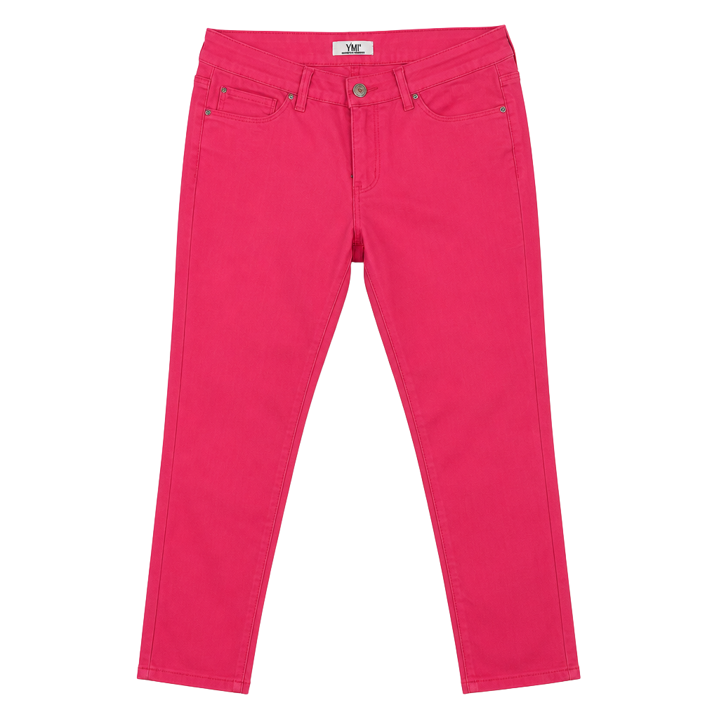 YMI Jeans Pants Size 3X Hot Pink Stretch Ankle Slim 1