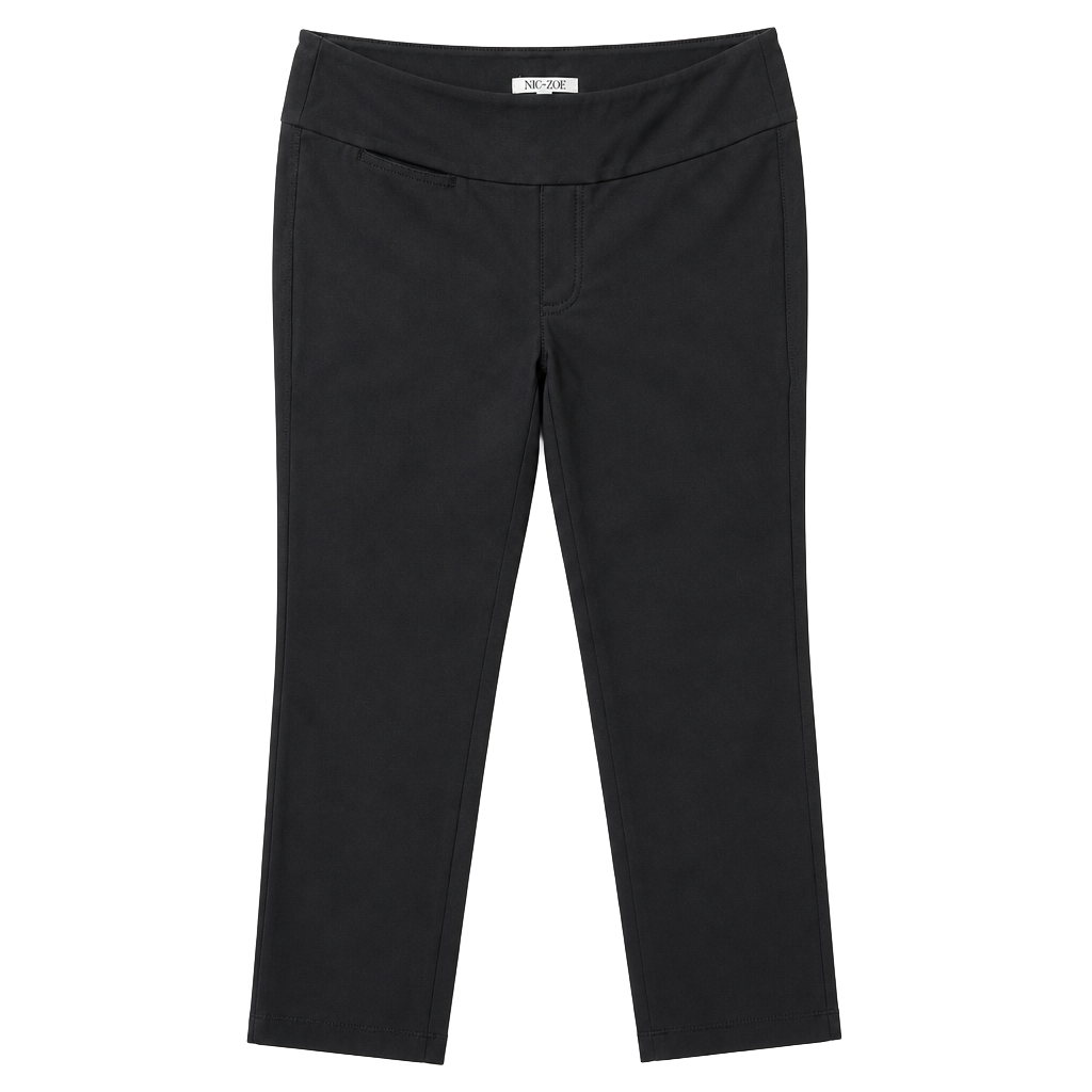 NIC+ZOE Women's Black Onyx Millennium Pull-On Ankle Pants, Size 6 1