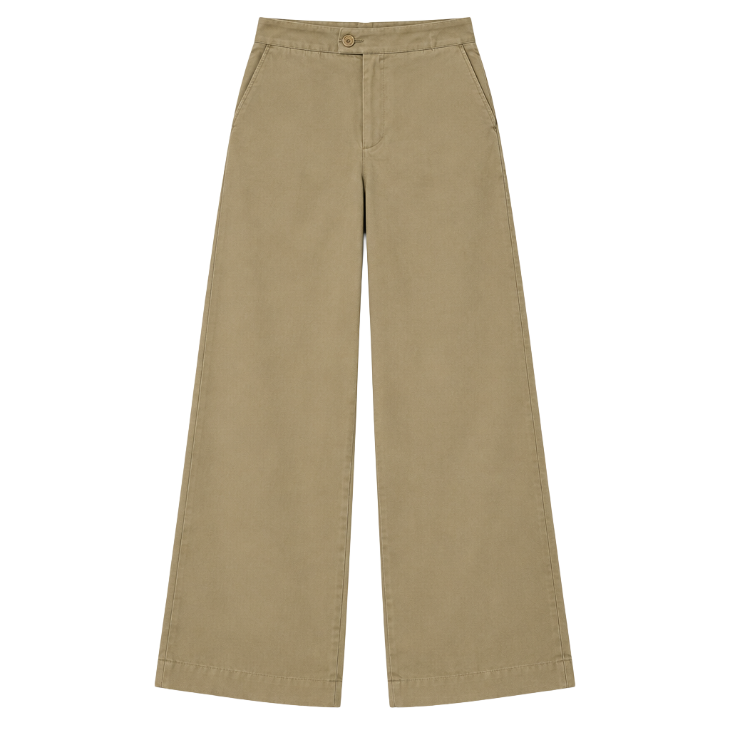 Banana Republic Mid-Rise Wide-Leg Pant Size 12 Tan Khaki Office travel Chic 1
