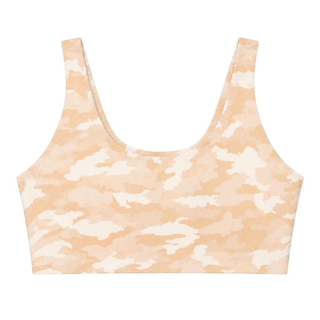 Lululemon Alignment Straight Strap Bra Heritage 365 Camo Beige 8 A/B 1