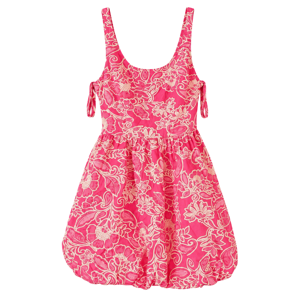 Jessica Simpson Smocked Pink Floral Mini 1