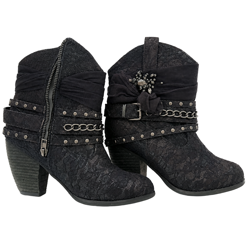 Not Rated Bottines Midas Ankle boots black with sparkles 9.5 1