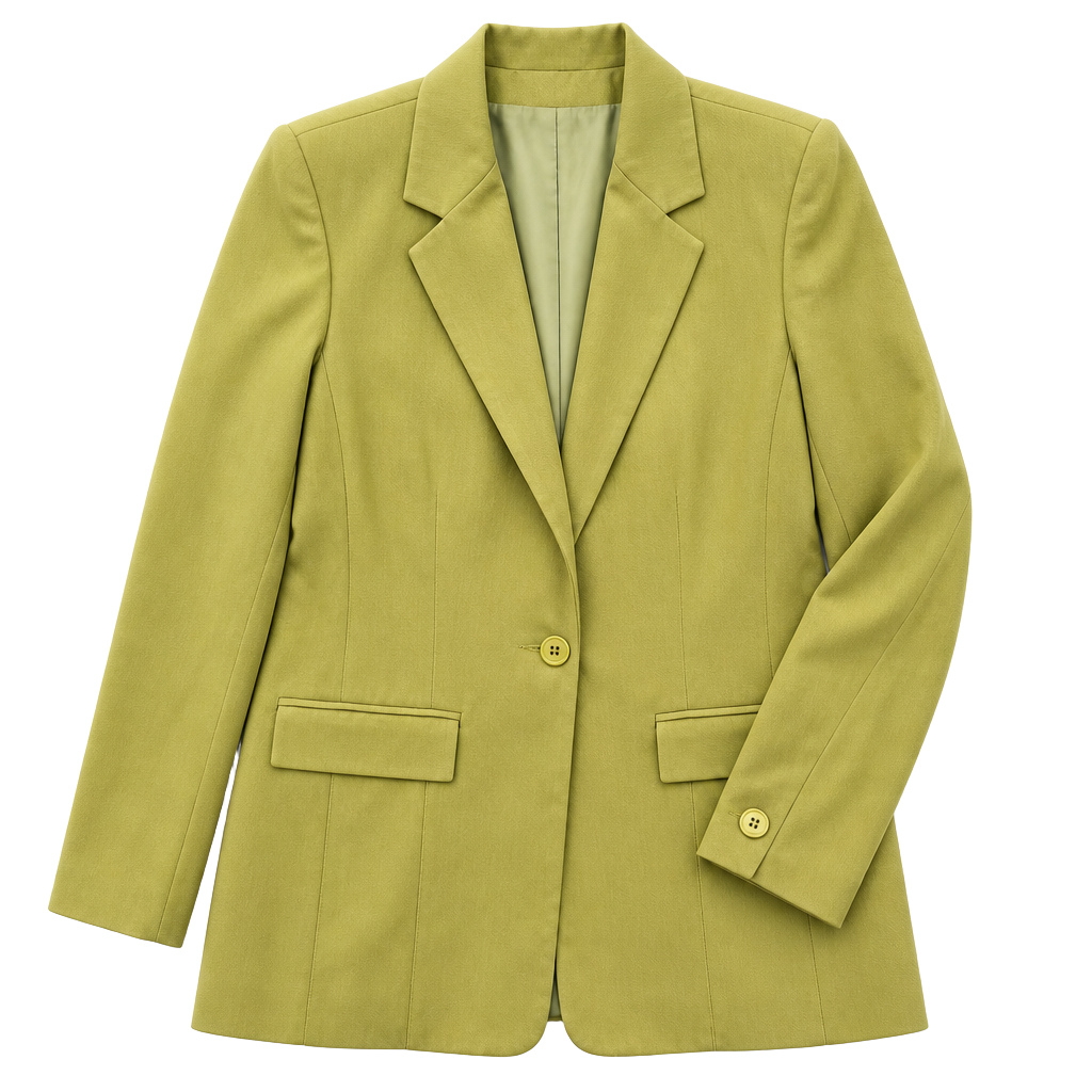 Norton McNaughton Lime Green Single Button Blazer 1