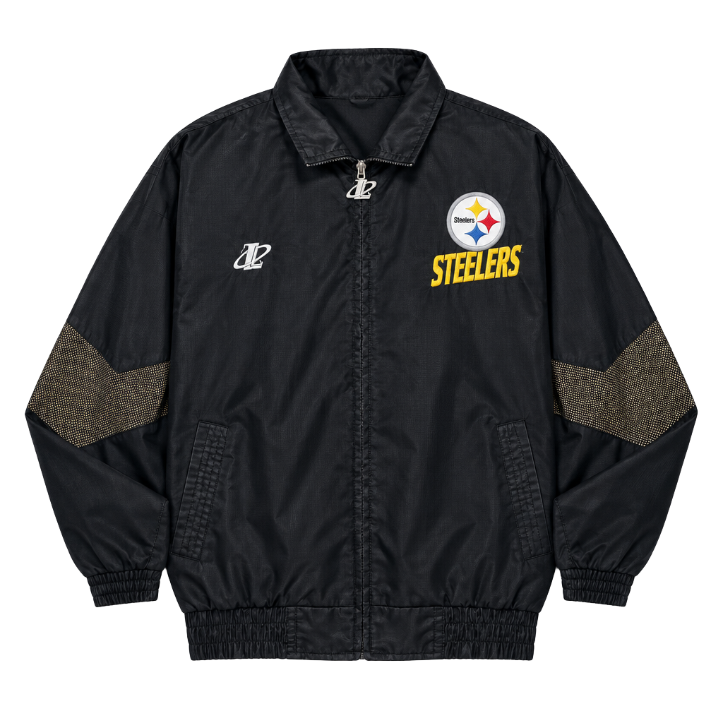 Vintage Pittsburgh Steeler's Jacket NFL Pro Line Logo Athletic Size Large 1