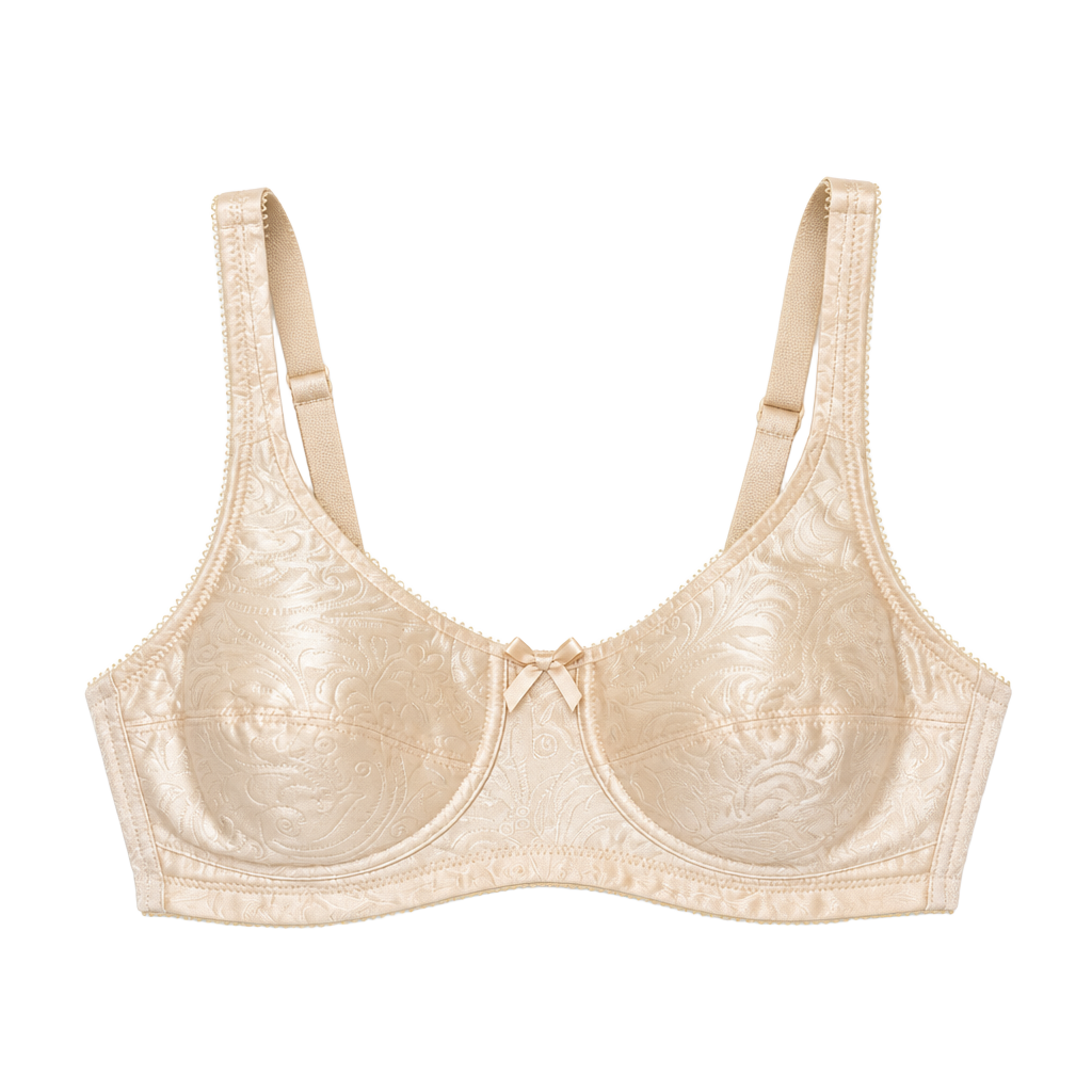 Amoena Everyday Mastectomy Bra Beige Jacquard size 36 AA 1