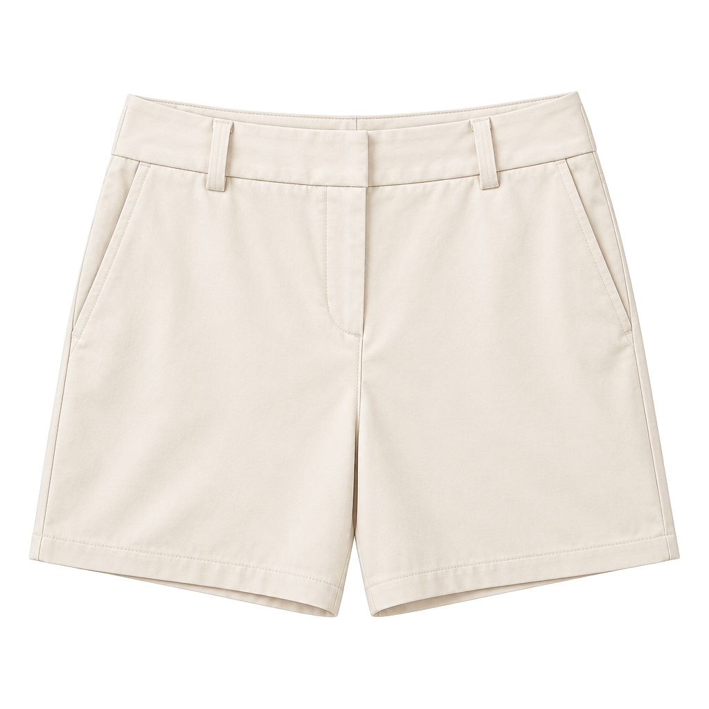 CALIA Women's High-Rise 4" Inseam Traditional Golf Shorts Light Sand Size 4 1