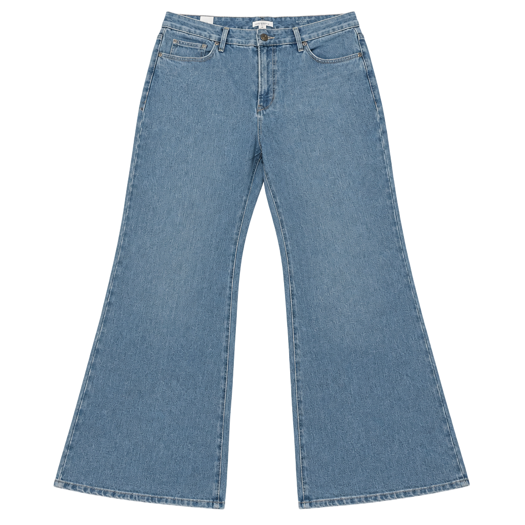 Good American Good Legs Flare Jeans Size 20 NWT Light Wash Mid Rise 33.5” 1