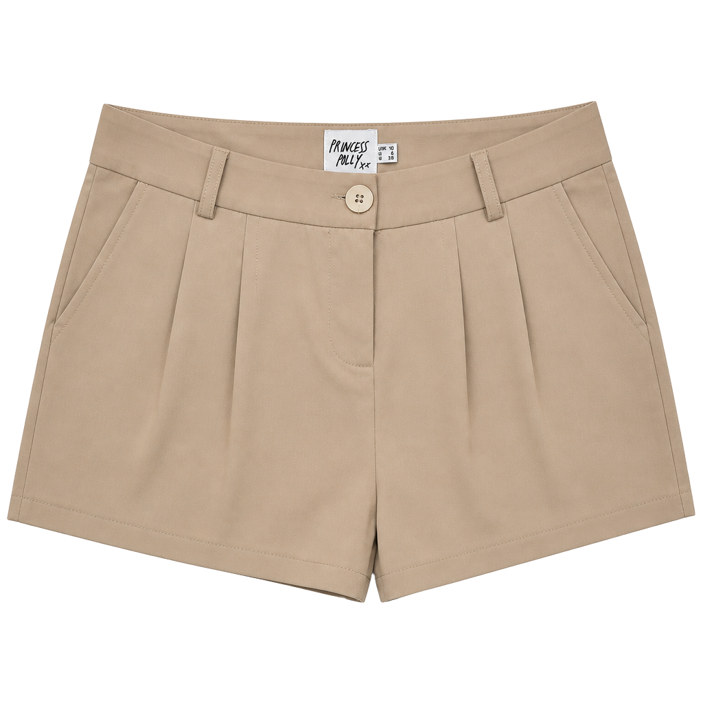 Princess Polly Khaki Pleated Pants Size 6 1