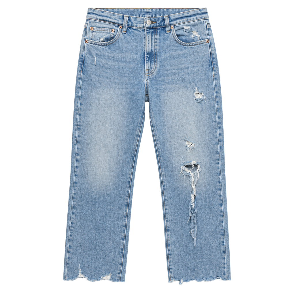 Pistola High Rise Distressed Raw Hem Denim Jeans Size 29 1