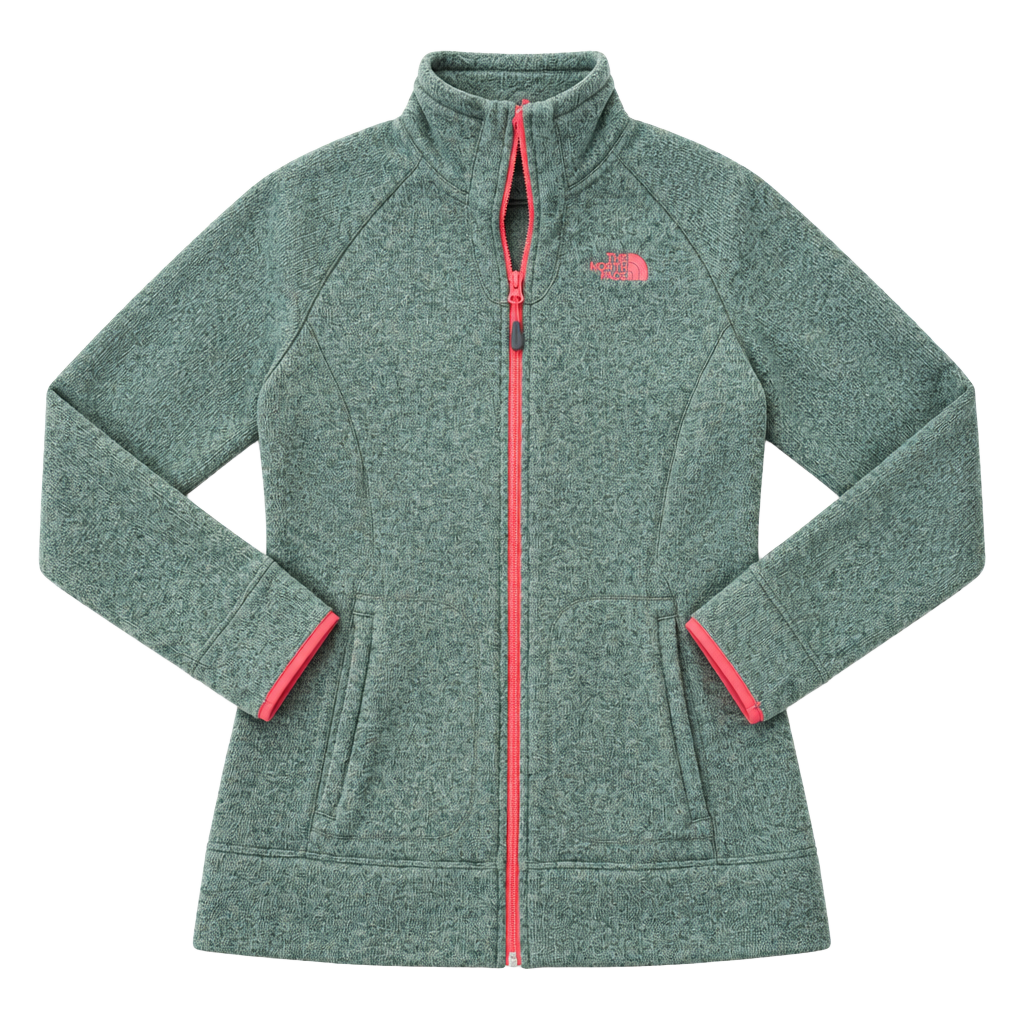 The North Face Full Zip Fleece Jacket Size L Green 1