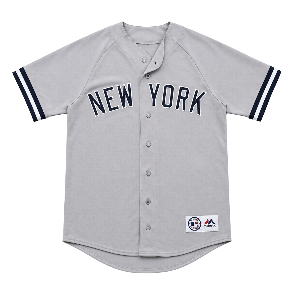 Vintage 90s Majestic New York Yankees Soler 00 Size 42 Gray Baseball Jersey 1