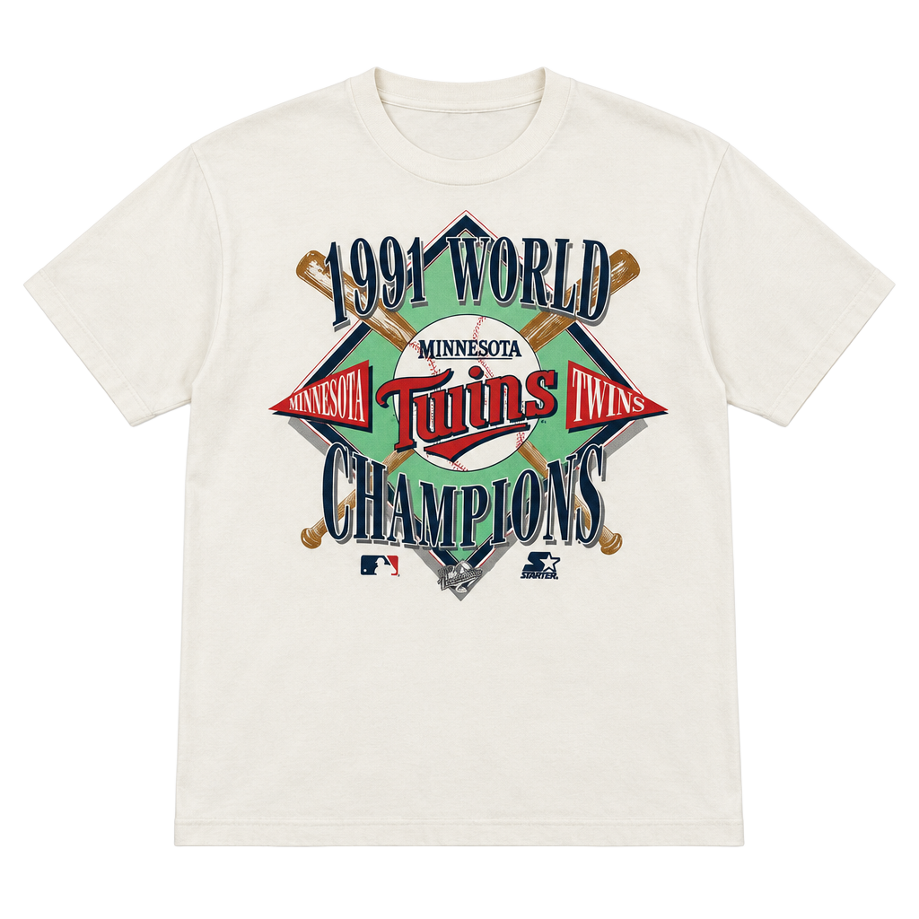 Starter Minnesota Twins 1991 World Champions T-Shirt 1