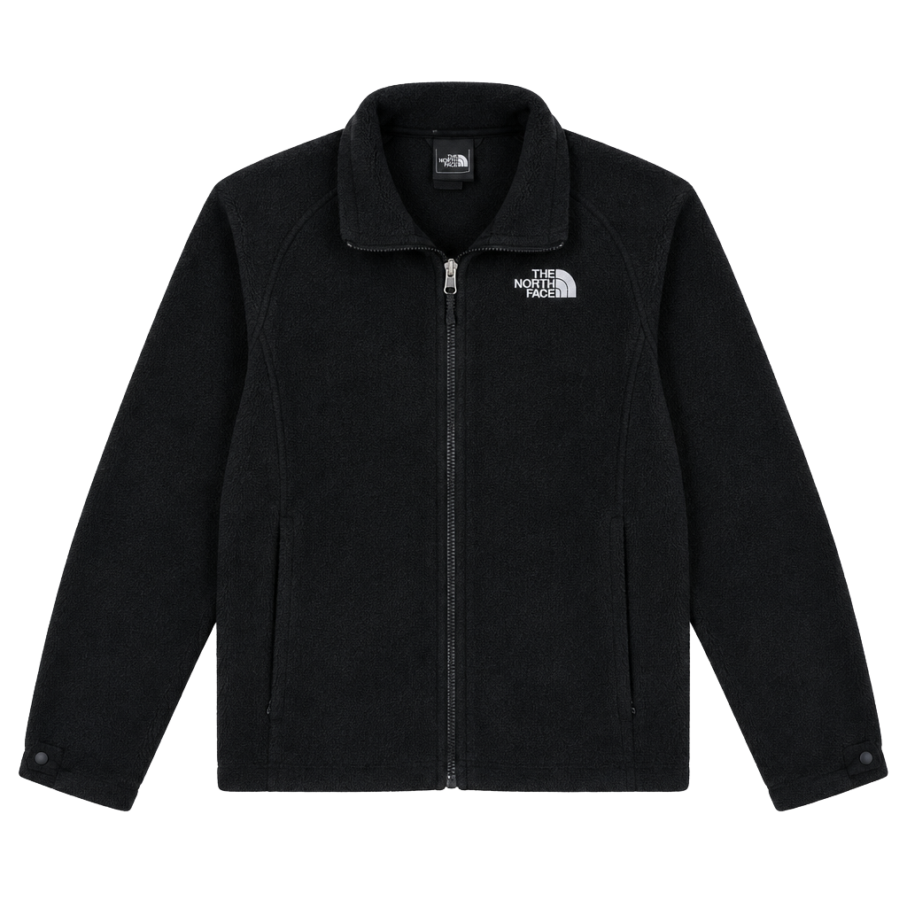 The North Face Fleece Jacket Size L/G Black Full Zip 1