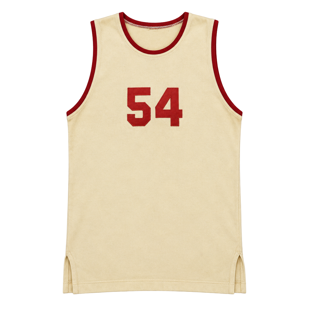 1950s Kennedy Bros Arms Co Vintage Basketball Jersey Size 42 #54 1