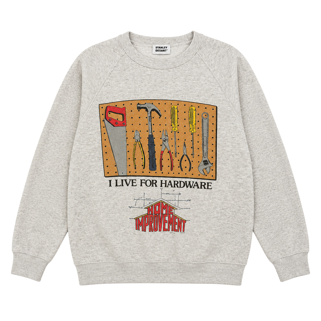 Stanley DeSantis Home Improvement I Live For Hardware Size L Sweatshirt 1