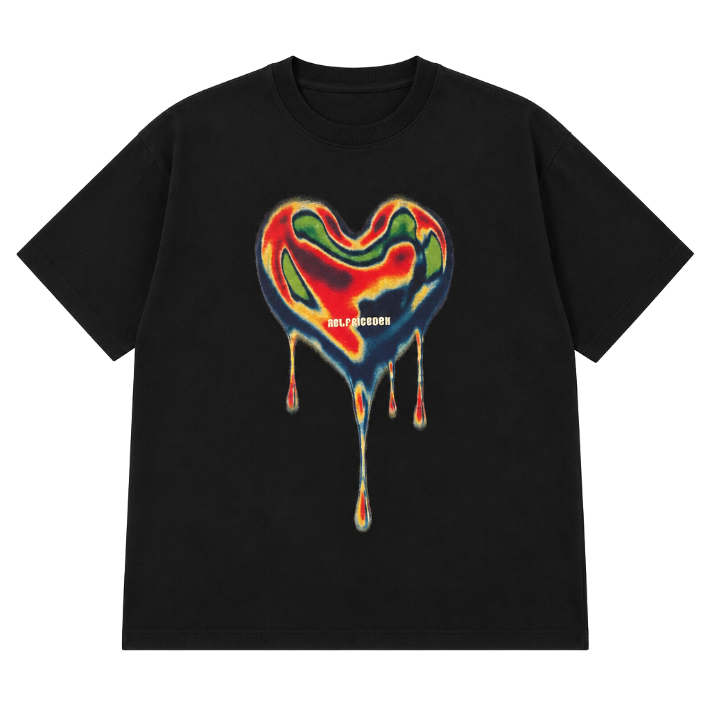 Aelfric Eden Thermal Imaging Heart Graphic T-Shirt Black 1