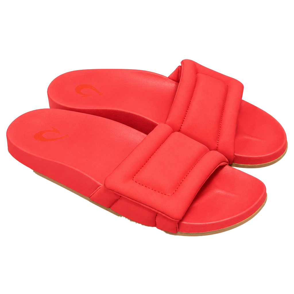 OluKai Sunbeam Slide Sandal Orange Padded Sandals Shoes Womens 9 1