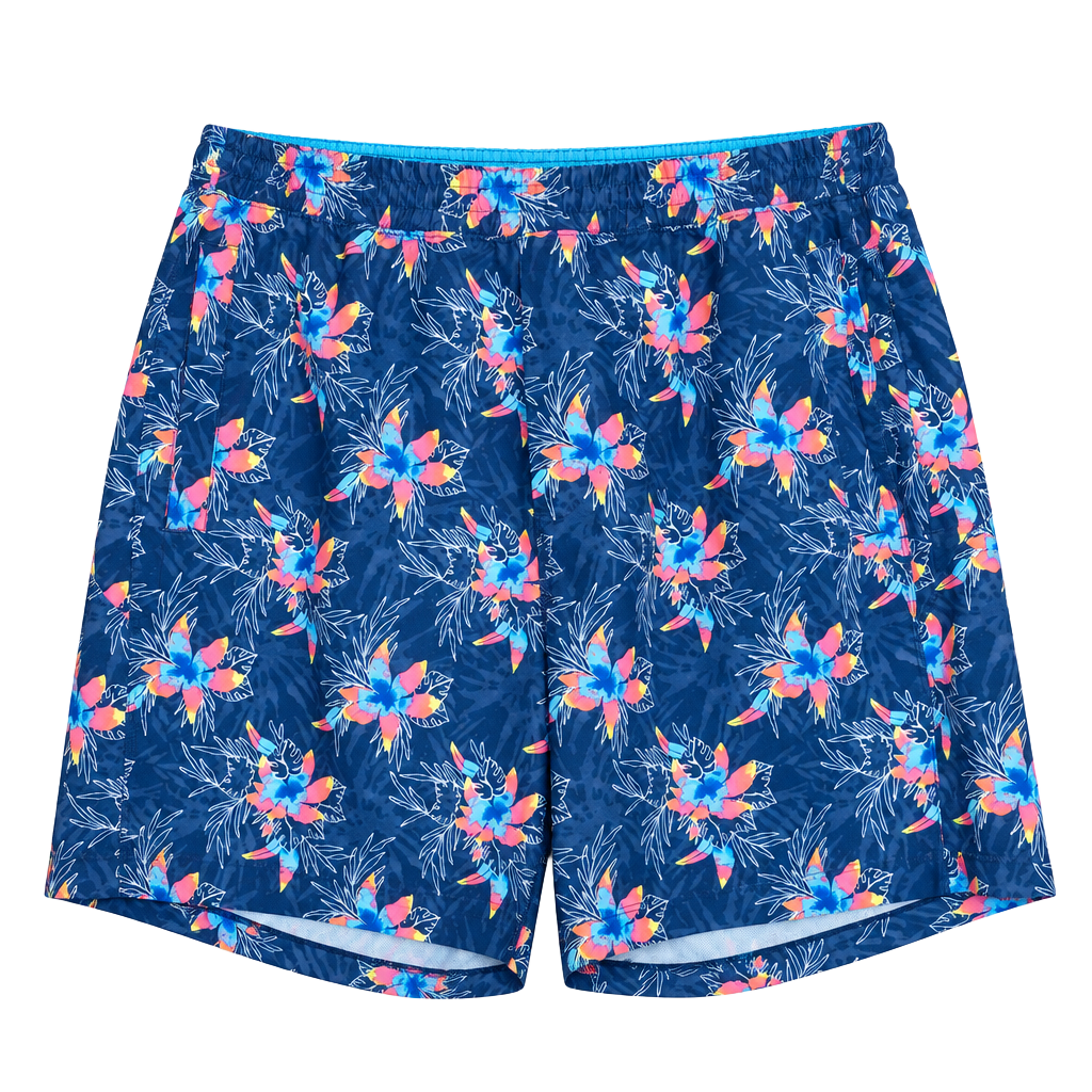 Birddogs Captain South America Floral Shorts Swimsuit Size Large 1