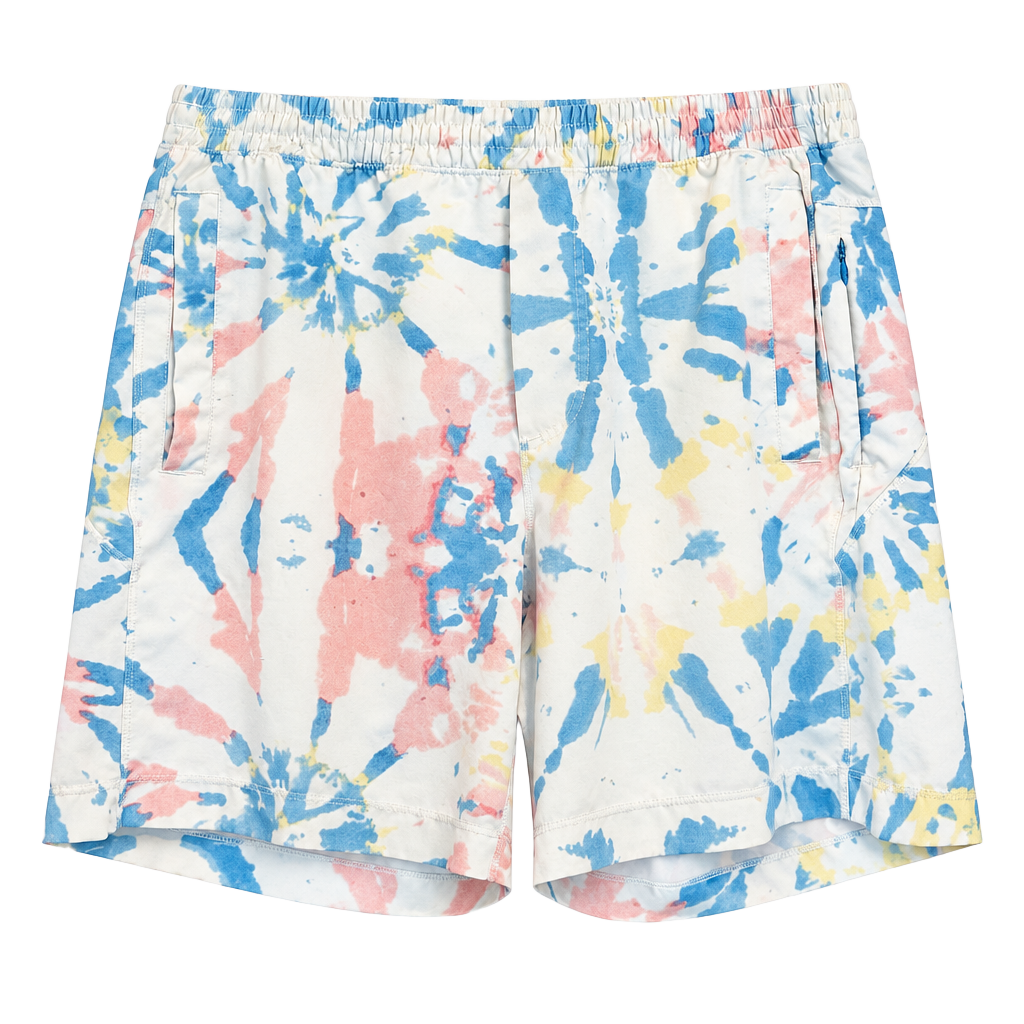 Birddogs Tie Dye Shorts Multicolor Swim Trunks with Liner Large 1