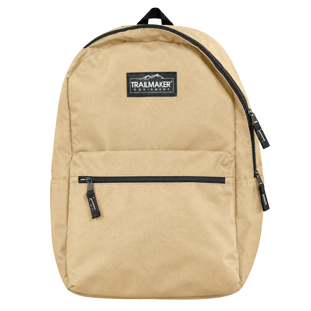 Trailmaker Equipment Backpack Khaki Tan 17 Inch 1