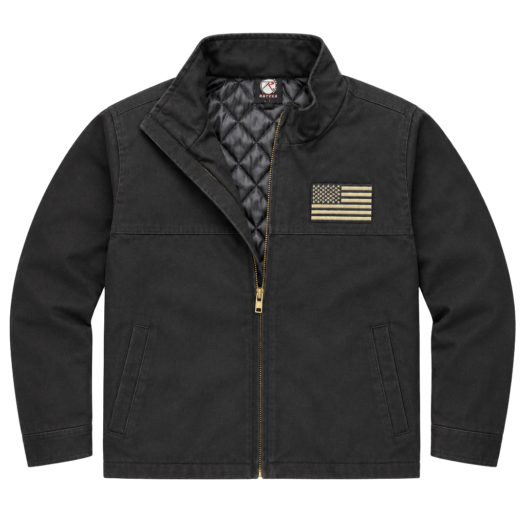 Rothco Tactical Canvas Jacket Size L US Flag 1