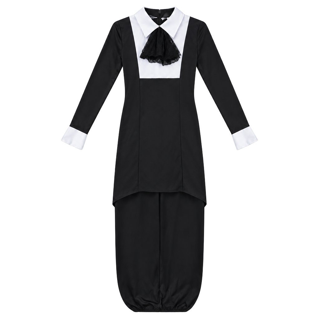 Fun World Wednesday Addams Costume Size Small (4/6) 1