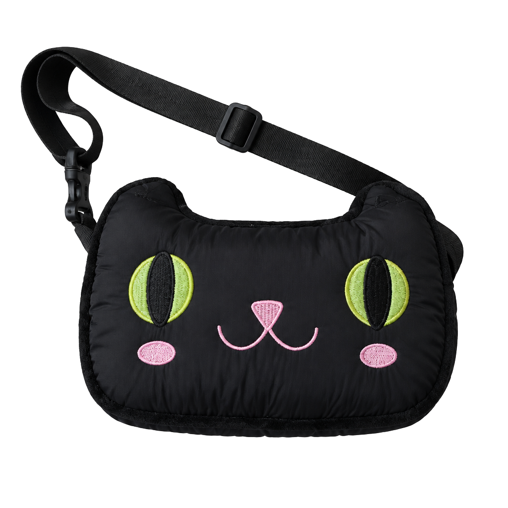 Seasons Greetings Black Cat Halloween Belt Bag Fanny Pack 1