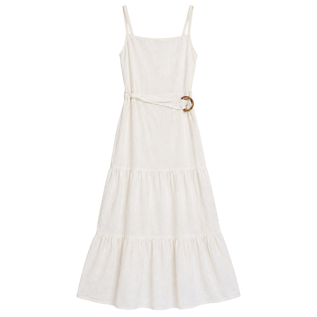 Billabong Island Spirit Maxi Dress Size M White 1