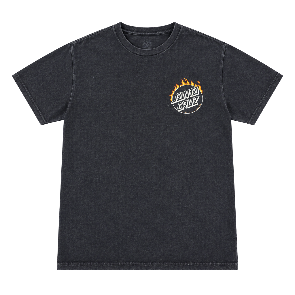 Santa Cruz Burnt Opus T-Shirt Size Medium Black 1
