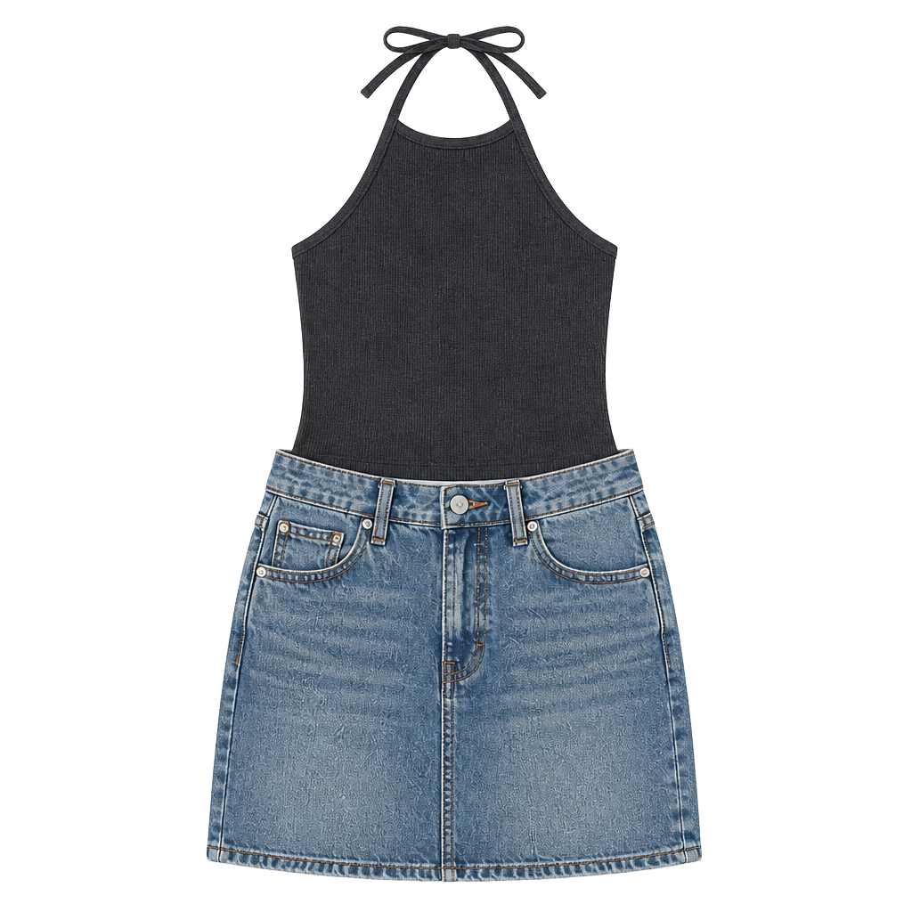 American Eagle Ribbed Halter Tank Top 1