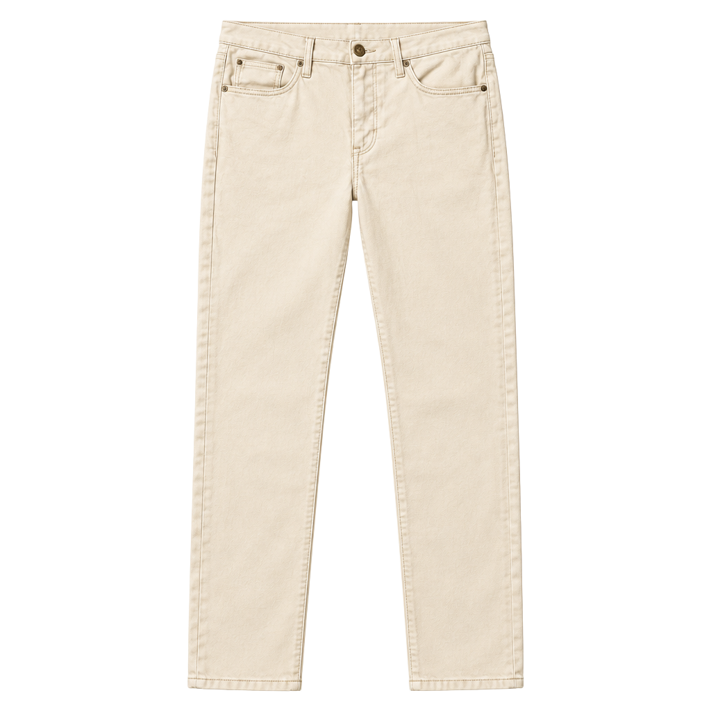 Seven7 Slim Straight Jean Size 10 Cream 1