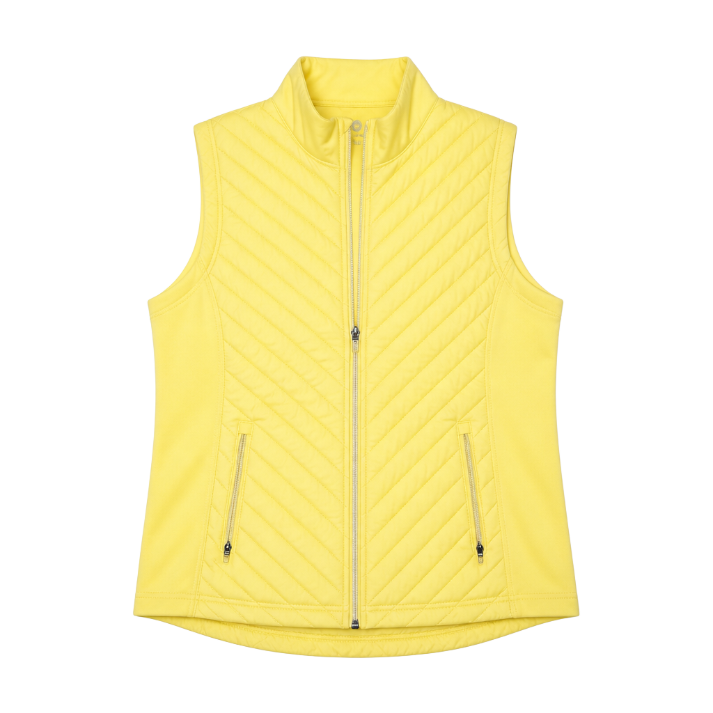 Levelwear Women's Chevron Quilted Zip-Up Performance Vest 1