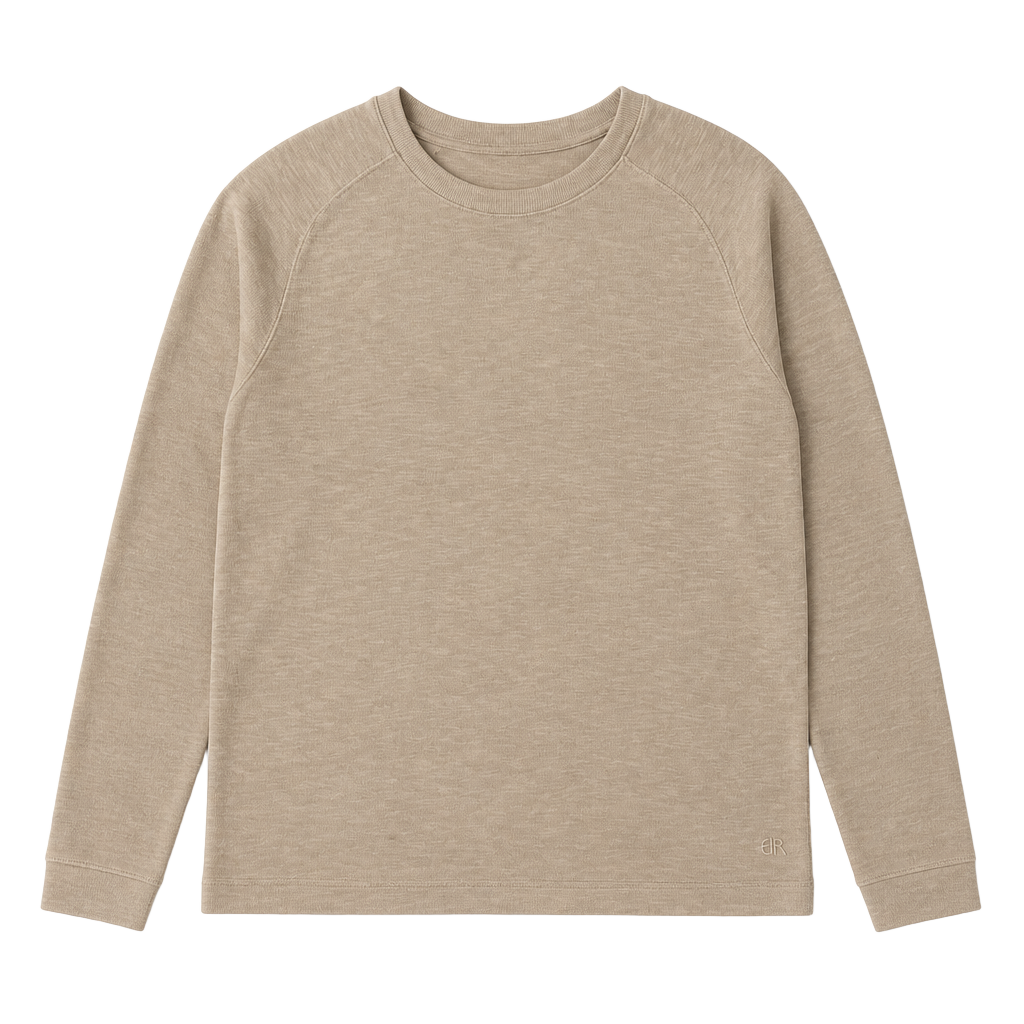 Banana Republic Long Sleeve Cotton Blend Crew Neck Thermal Sweater 1