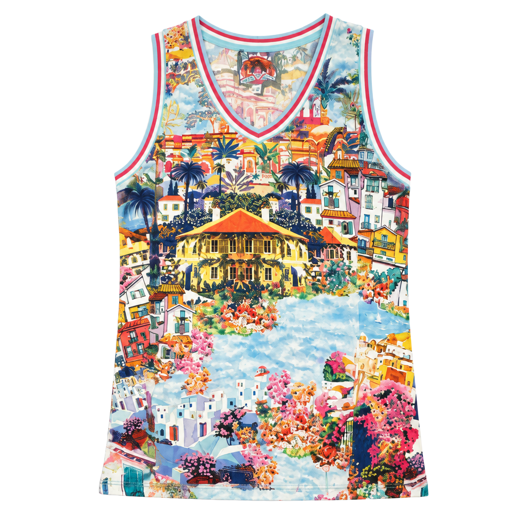 Johnny Was Janie Favorite Swing Tank Size L Cannes Print 1
