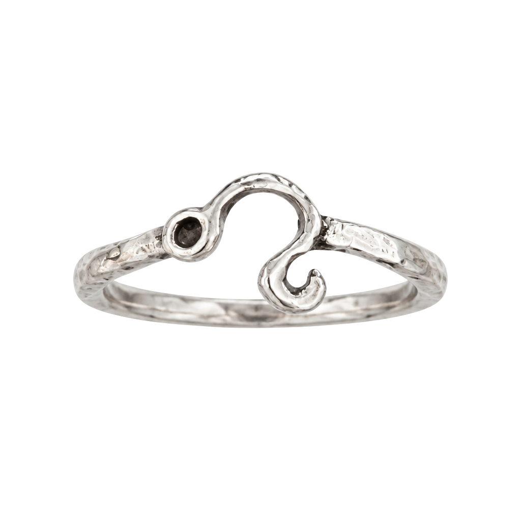 Zodiac Ring Leo Astrology Symbol Titanium Steel Ting Size 5 1
