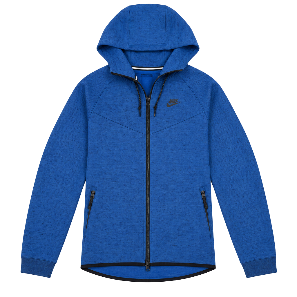 Nike Tech Fleece Full Zip Hoodie Size M Blue Speckled 1